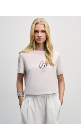 футболка женская кремовый/светлый беж