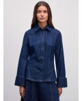 блузка джинсовая женская сырой индиго