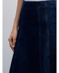 юбка джинсовая женская сырой индиго