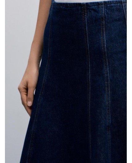 юбка джинсовая женская сырой индиго