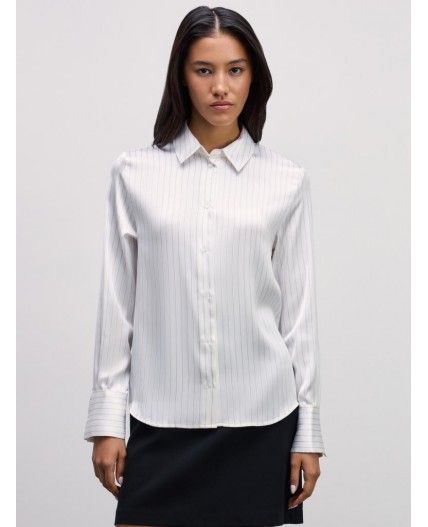 блузка женская белый графика мелкая