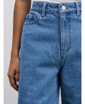 брюки джинсовые женские голубой индиго