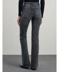 брюки джинсовые женские темно-серый деним