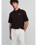 поло мужское тёмно-коричневый
