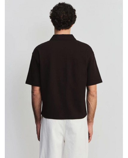 поло мужское тёмно-коричневый