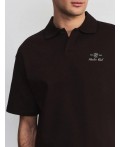 поло мужское тёмно-коричневый