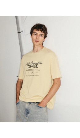 футболка мужская песочный