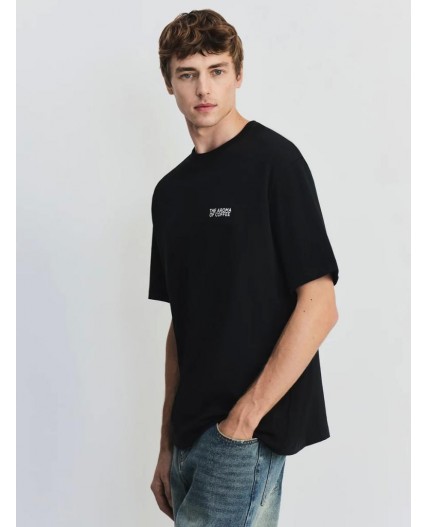 футболка мужская черный принт