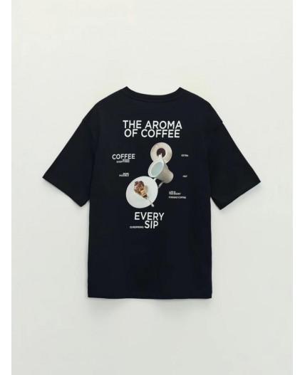 футболка мужская черный принт