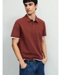 поло мужское терракот/кирпичный