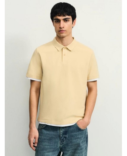 поло мужское бежевый