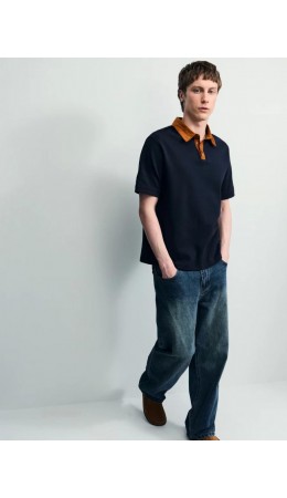 поло мужское полуночно-синий