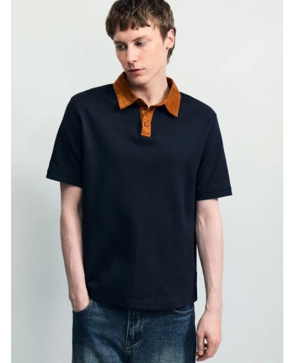 поло мужское полуночно-синий
