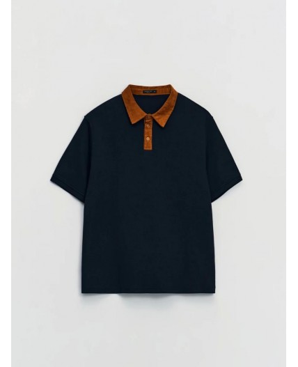 поло мужское полуночно-синий