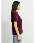 футболка женская бордовый абстракция