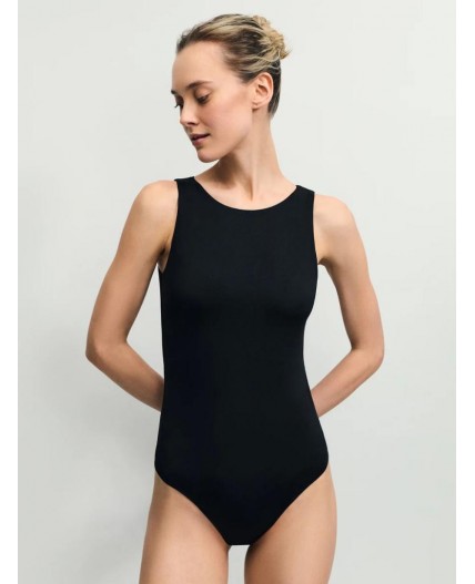 боди спортивное женское черный