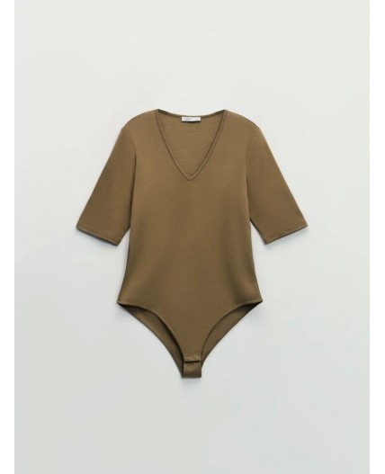 боди женское хаки/оливковый