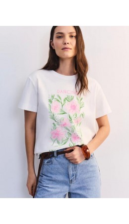 футболка женская ваниль