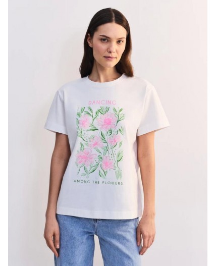 футболка женская ваниль