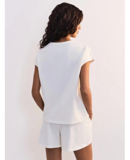 футболка женская ваниль