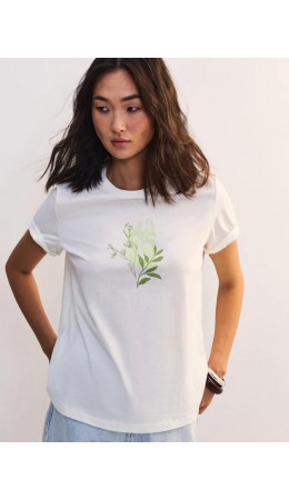 футболка женская ваниль