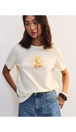 футболка женская желтый