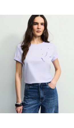 футболка женская сиреневый