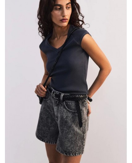 футболка женская темно-серый меланж