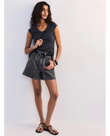 футболка женская темно-серый меланж