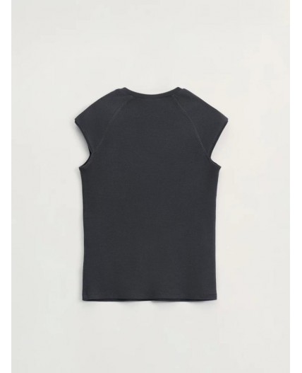 футболка женская темно-серый меланж