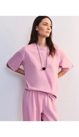 футболка женская цвет пудры