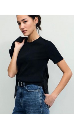 футболка женская черный