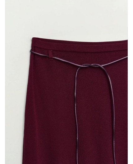 юбка с ремнем женская фуксия