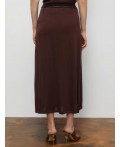 юбка с ремнем женская тёмно-коричневый