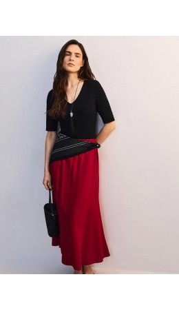 юбка женская красный