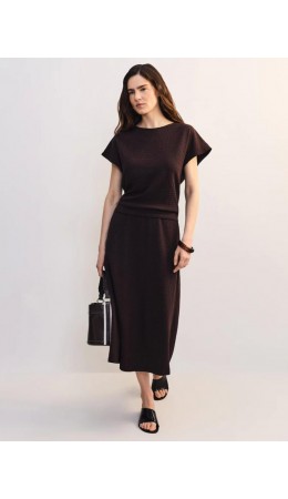 юбка женская тёмно-коричневый