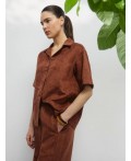 блузка женская коричневый