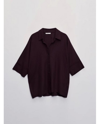 блузка женская тёмно-коричневый