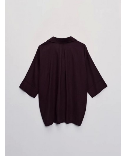 блузка женская тёмно-коричневый