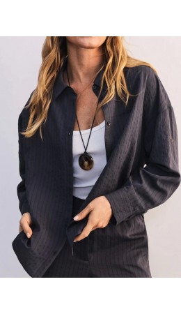 блузка женская темно-серый меланж