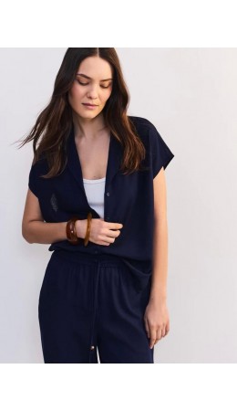 блузка женская темно-синий