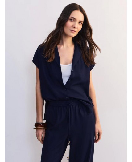 блузка женская темно-синий