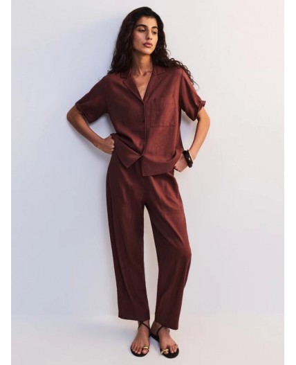 блузка женская терракот/кирпичный