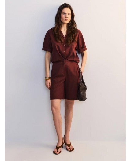 блузка женская терракот/кирпичный