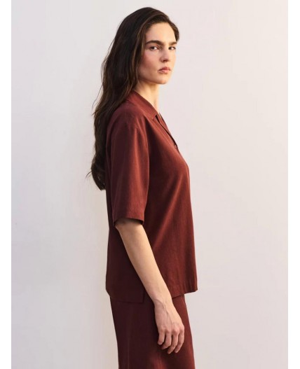 блузка женская терракот/кирпичный