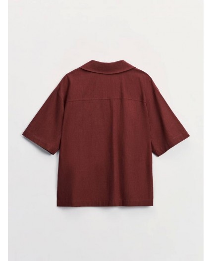 блузка женская терракот/кирпичный