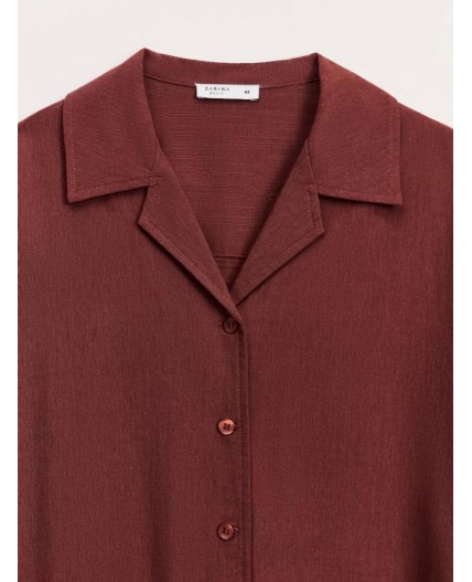 блузка женская терракот/кирпичный