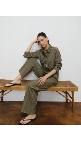 блузка женская хаки/оливковый