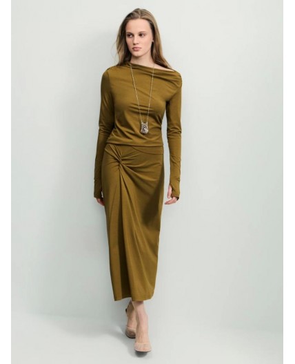 блузка женская хаки/оливковый