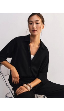 блузка женская черный